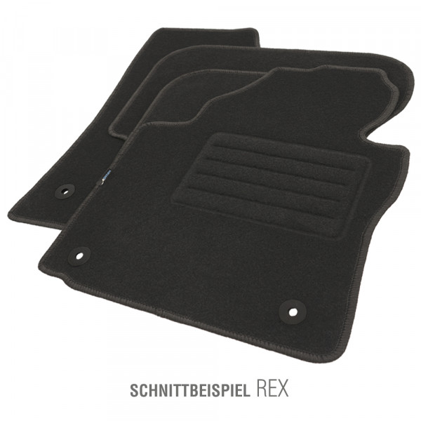 Rex Autoteppich Größe 3 graphit passend für Skoda Rapid ab 10/2012 bis 04/2019