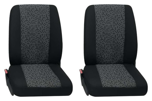 Rhein 2x Einzelsitz vorne T5/T6 grau passend für VW T6 Kombi kurzer Radstand ab 06/2015 bis jetzt