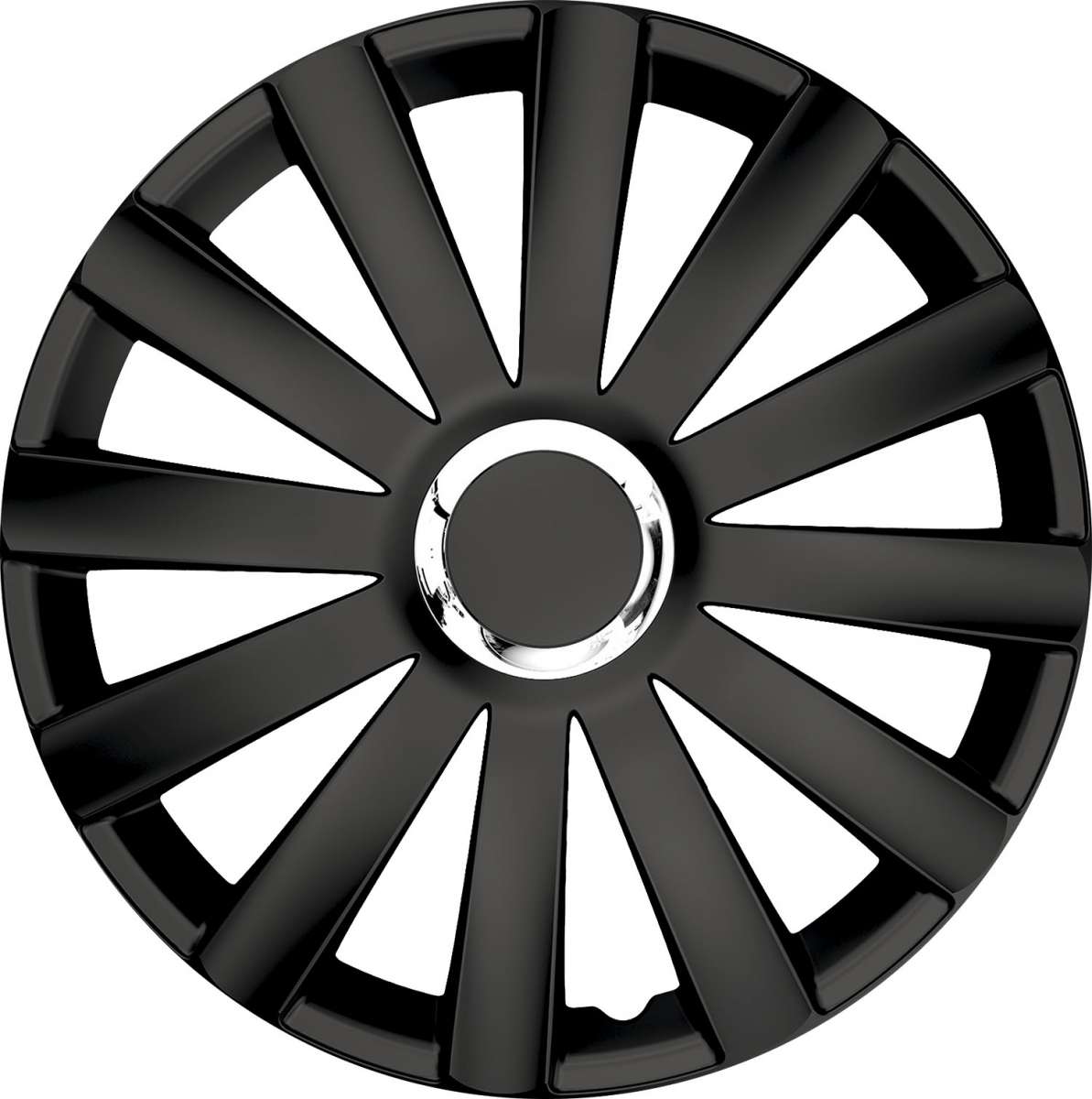 Radkappen Radzierblenden J-Tec Maximus 15-Zoll Silber/Schwarz Chrom