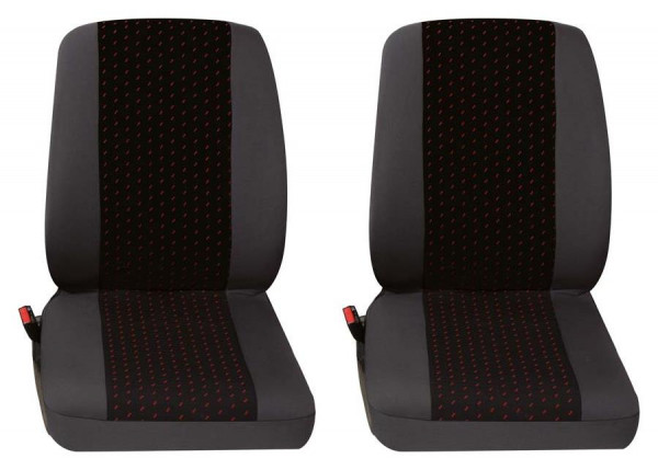 Profi1 2x Einzelsitz vorne 2-tlg. rot passend für VW T6 Kombi langer  Radstand ab 06/2015 bis jetzt | Transporter und Kombis | Sitzbezüge | PETEX