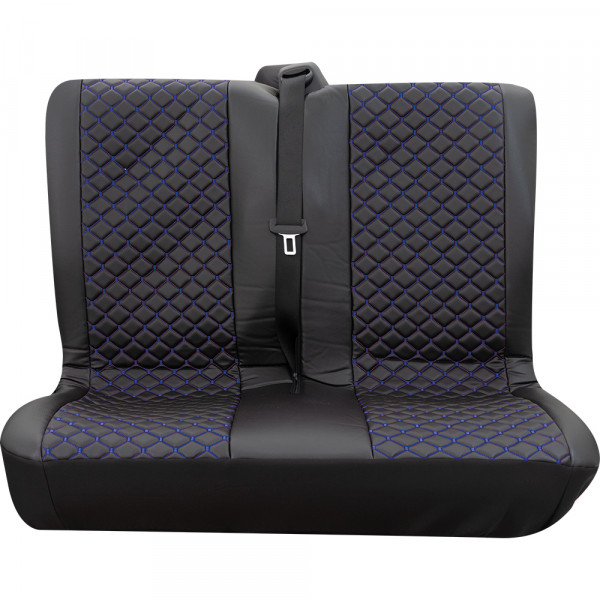 Colorado Doppelsitz hinten blau passend für VW T5 Kombi, langer Radstand ab 05/2003 bis 12/2003