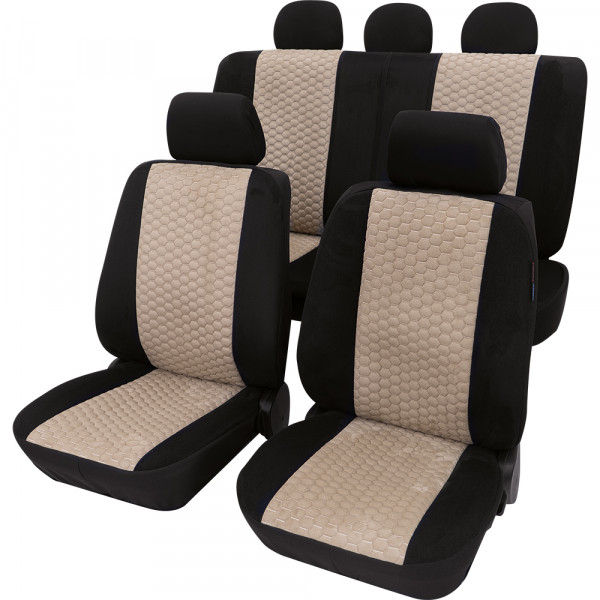 Hexagon Komplettset beige passend für Dacia Logan MCV ab 01/2007 bis 06/2013