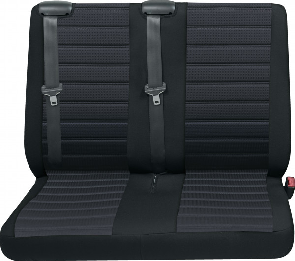 Inn Doppelsitz hinten schwarz passend für VW T5 Multivan, kurzer Radstand ab 05/2003 bis 08/2014
