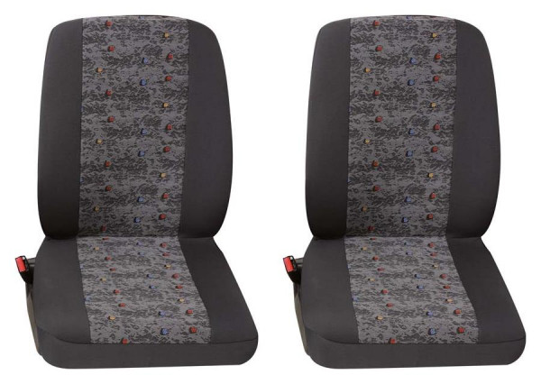 Profi3 2x Einzelsitz vorne 2-tlg. grau passend für VW T6 Kombi kurzer  Radstand ab 06/2015 bis jetzt