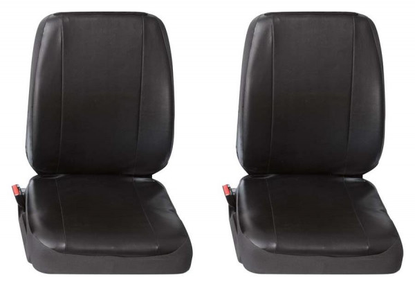 Profi4 2x Einzelsitz vorne 2-tlg. schwarz passend für Renault Kangoo II  Rapid ab 01/2008 bis 05/2021, Transporter und Kombis, Sitzbezüge