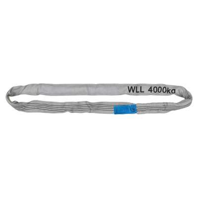 Rundschlinge 2 M – WLL 4000 Kg, Grau, Polyester ? Produktbild-Vorschau 3