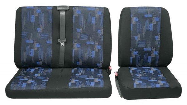 Isar Einzelsitz/Doppelsitz vorne 3-tlg. blau passend für Fiat Ducato ab 06/2021 bis jetzt