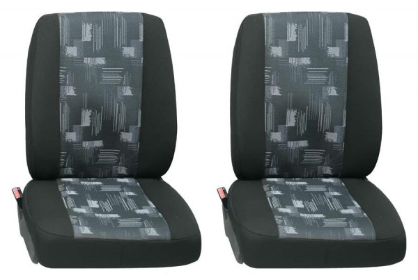 Isar 2x Einzelsitz vorne 2-tlg. grau passend für Renault Trafic Kastenwagen ab 09/2014 bis jetzt