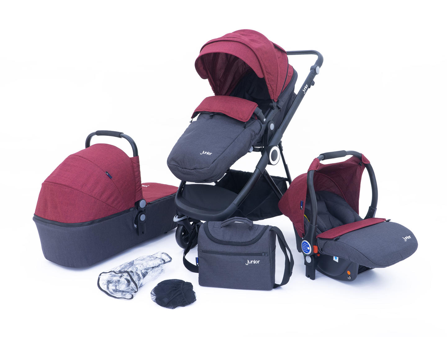 Multi Traveller 3-in-1 Kombi-Kinderwagenset, 10-teilig 